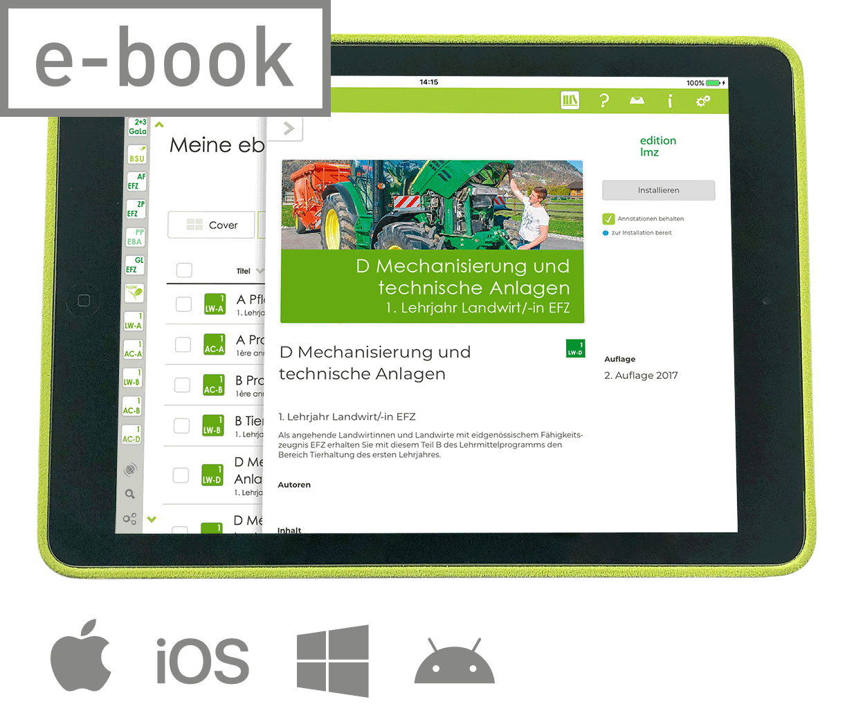 E-Book D Mechanisierung und technische Anlagen 2. Lehrjahr