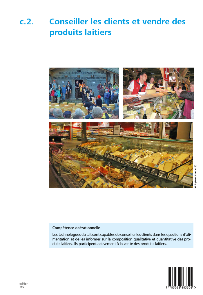 c.2 «Conseiller les clients et vendre des produits laitiers»