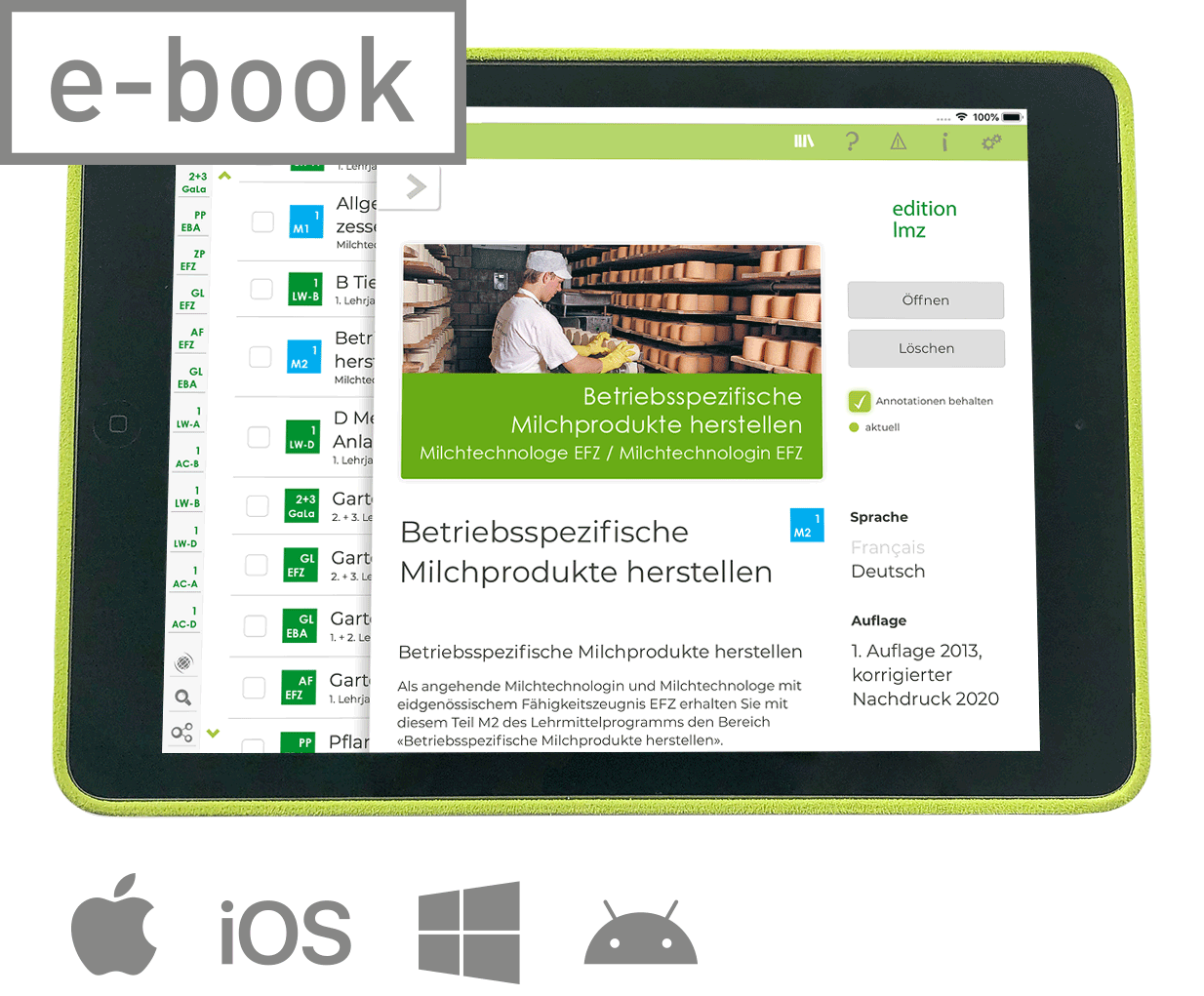 E-Book b. «Betriebsspezifische Milchprodukte herstellen»