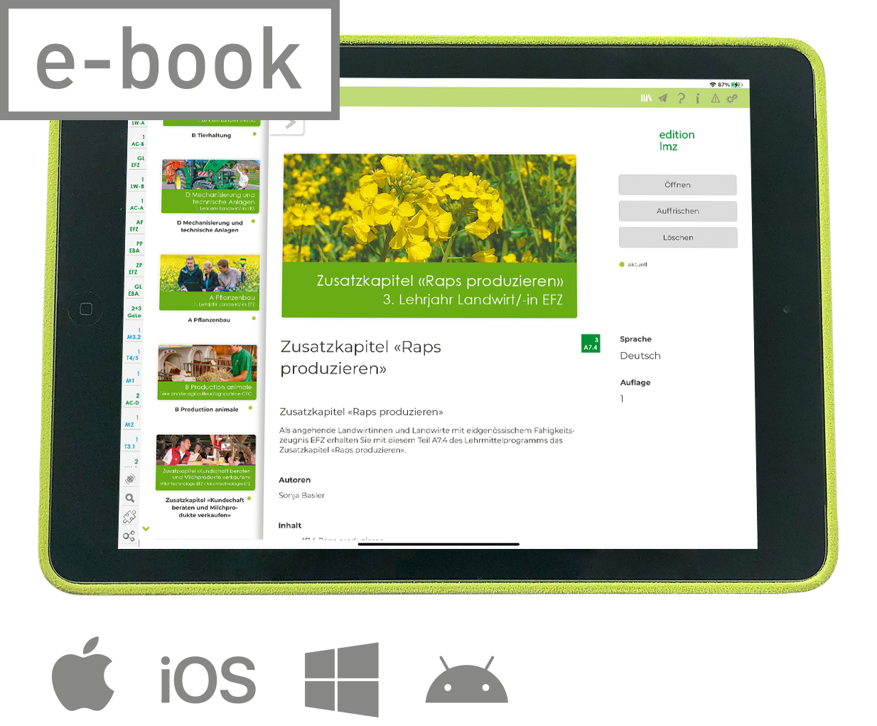 E-Book A 7.4 Pflanzenbau Zusatzkapitel "Raps produzieren"
