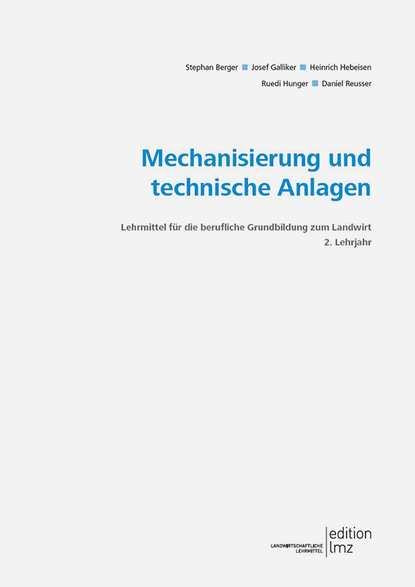 D  Mechanisierung und technische Anlagen, 2. Lehrjahr - Nur Text