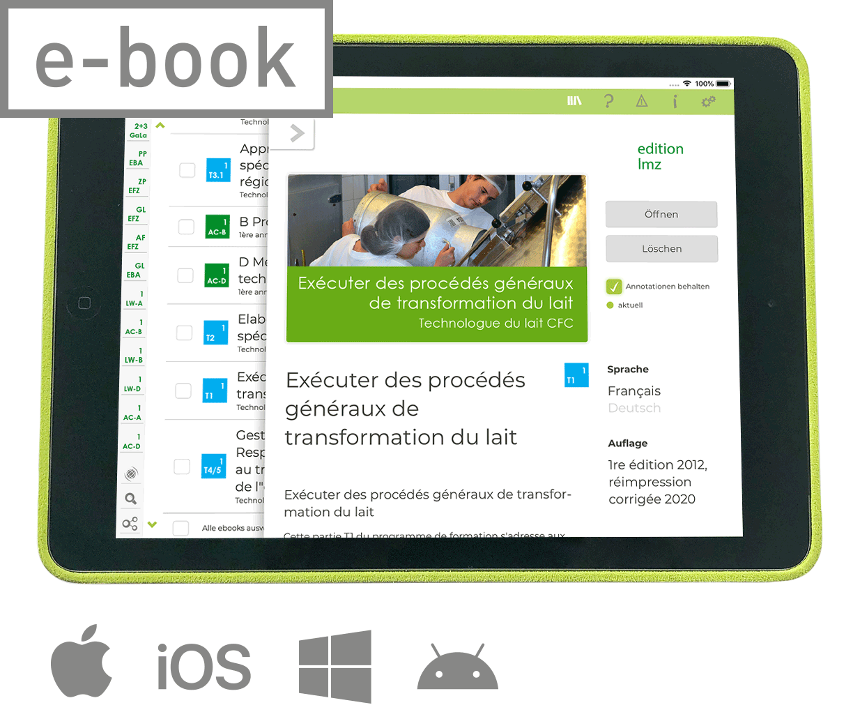 E-Book b. «Elaborer des produits laitiers spécifiques à l'entreprise»