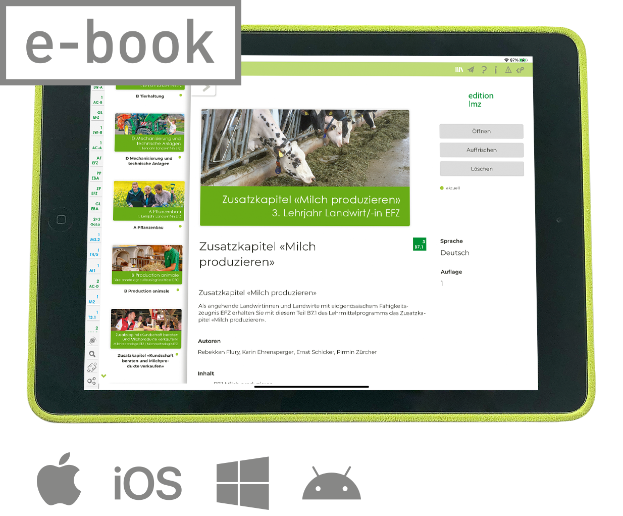 E-Book B7.1 Tierhaltung Zusatzkapitel "Milch produzieren"