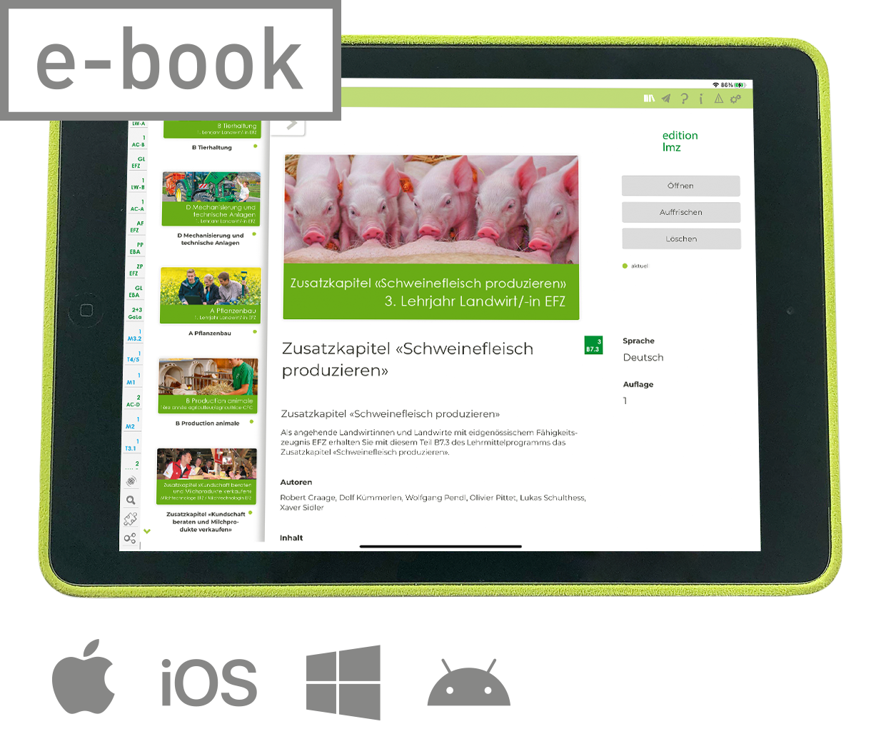 E-Book B7.3 Tierhaltung "Schweinefleisch produzieren"
